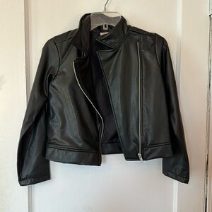 Girls size 10/12 faux leather jacket